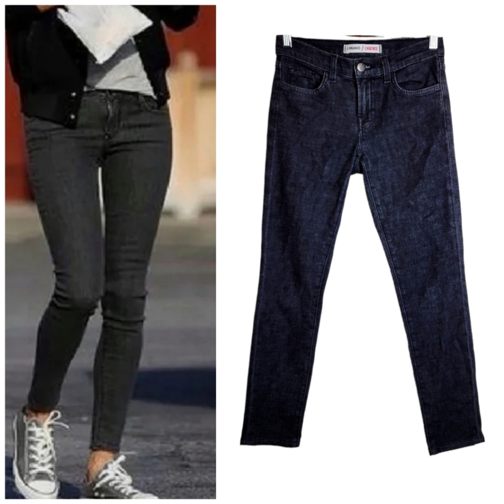 L'Agence for J. Brand Cashmere Blend Skinny Leg Jeans Charcoal Size 25